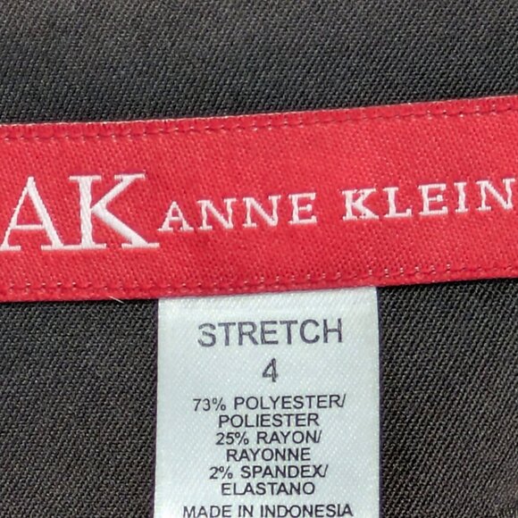 Anne Klein Blazer Womens 4 Brown 2 Button Career Capsule Business Dark Academia - Picture 9 of 12